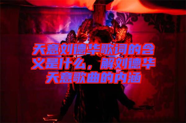 天意劉德華歌詞的含義是什么，解劉德華天意歌曲的內(nèi)涵