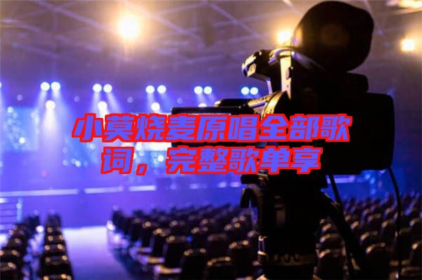 小莫燒麥原唱全部歌詞，完整歌單享