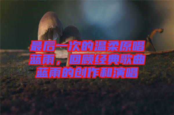 最后一次的溫柔原唱藍(lán)雨，回顧經(jīng)典歌曲藍(lán)雨的創(chuàng)作和演唱