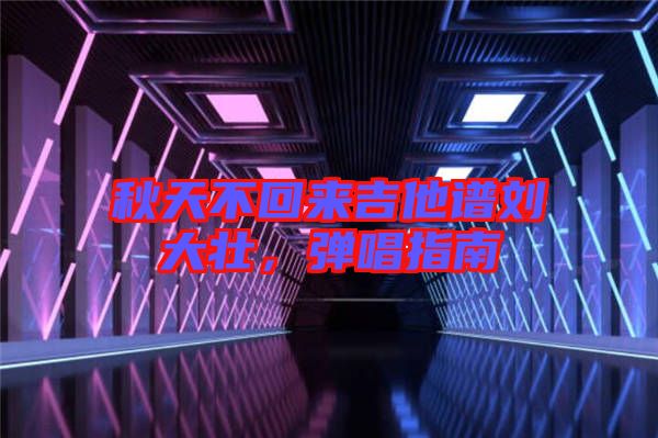 秋天不回來吉他譜劉大壯，彈唱指南