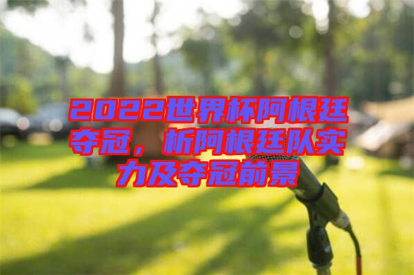 2022世界杯阿根廷奪冠，析阿根廷隊實力及奪冠前景