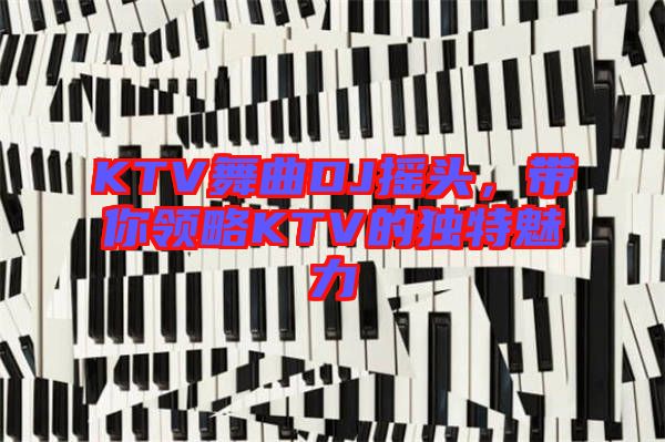 KTV舞曲DJ搖頭，帶你領(lǐng)略KTV的獨(dú)特魅力
