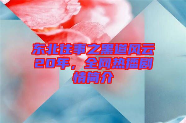 東北往事之黑道風(fēng)云20年，全網(wǎng)熱播劇情簡介