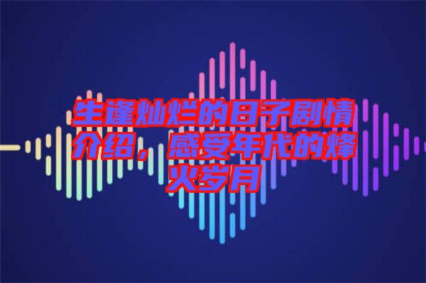 生逢燦爛的日子劇情介紹，感受年代的烽火歲月