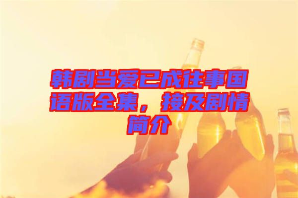 韓劇當愛已成往事國語版全集，接及劇情簡介