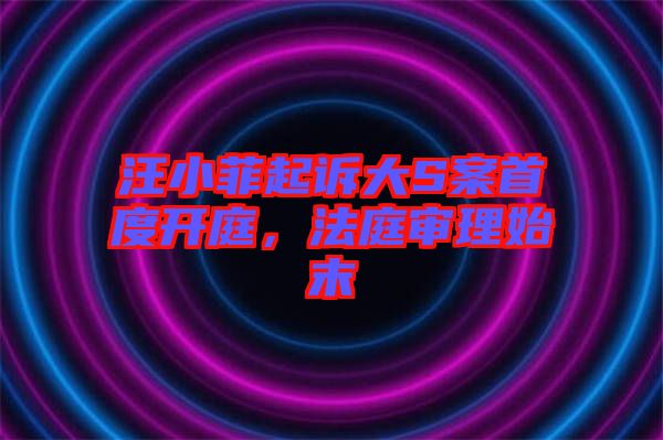 汪小菲起訴大S案首度開(kāi)庭，法庭審理始末