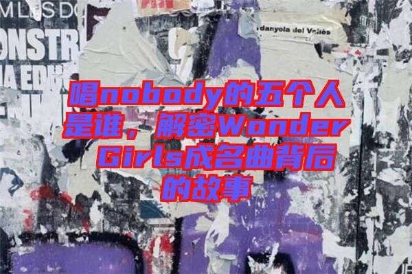 唱nobody的五個(gè)人是誰(shuí)，解密Wonder Girls成名曲背后的故事