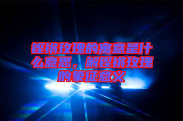 鏗鏘玫瑰的寓意是什么意思，解鏗鏘玫瑰的象征意義