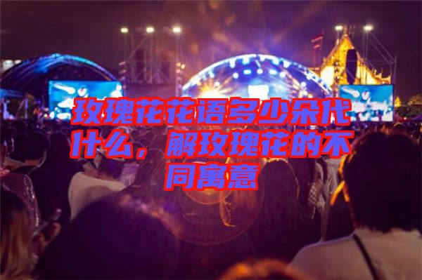 玫瑰花花語多少朵代什么，解玫瑰花的不同寓意
