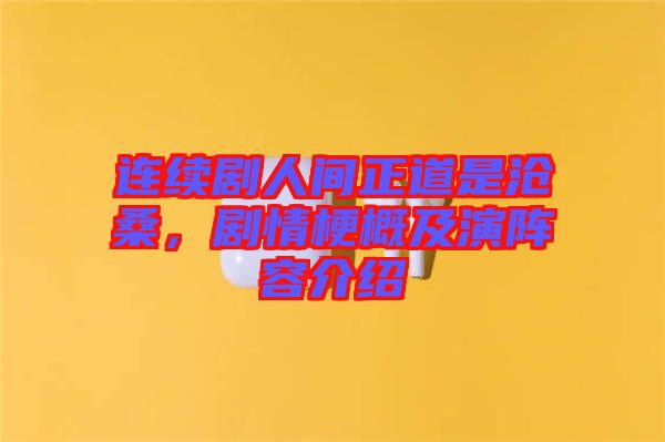 連續(xù)劇人間正道是滄桑，劇情梗概及演陣容介紹