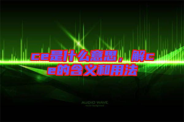 ce是什么意思，解ce的含義和用法