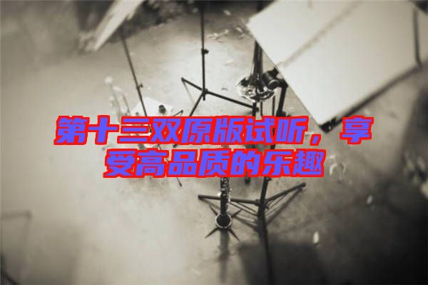 第十三雙原版試聽，享受高品質(zhì)的樂趣