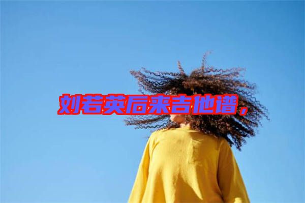劉若英后來吉他譜，