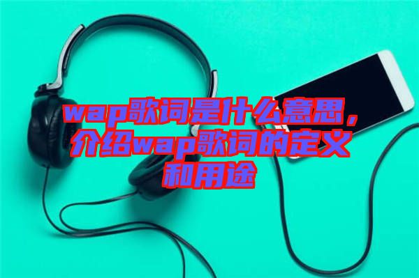 wap歌詞是什么意思，介紹wap歌詞的定義和用途
