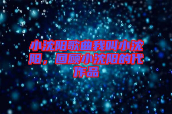 小沈陽歌曲我叫小沈陽，回顧小沈陽的代作品