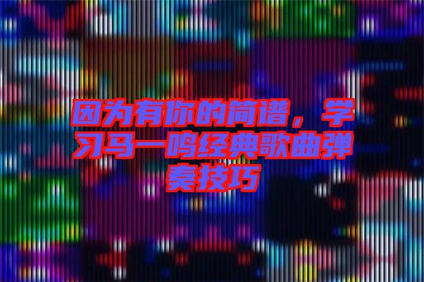 因?yàn)橛心愕暮喿V，學(xué)習(xí)馬一鳴經(jīng)典歌曲彈奏技巧