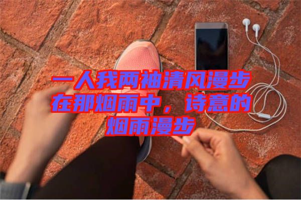 一人我兩袖清風(fēng)漫步在那煙雨中，詩意的煙雨漫步