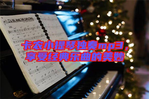 卡農(nóng)小提琴獨(dú)奏mp3，享受經(jīng)典樂曲的美妙