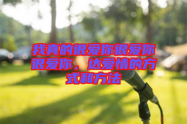 我真的很愛你很愛你很愛你，達(dá)愛情的方式和方法