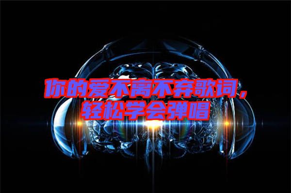 你的愛(ài)不離不棄歌詞，輕松學(xué)會(huì)彈唱