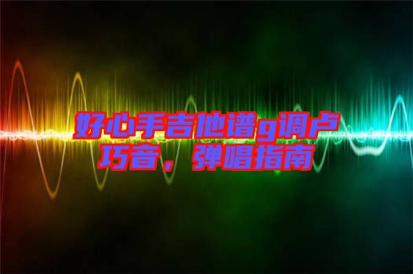 好心手吉他譜g調(diào)盧巧音，彈唱指南