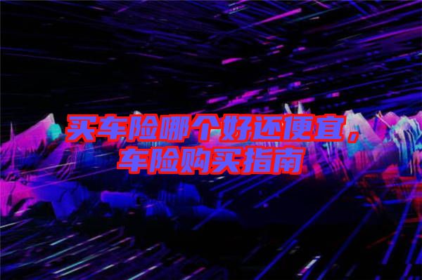 買(mǎi)車(chē)險(xiǎn)哪個(gè)好還便宜，車(chē)險(xiǎn)購(gòu)買(mǎi)指南