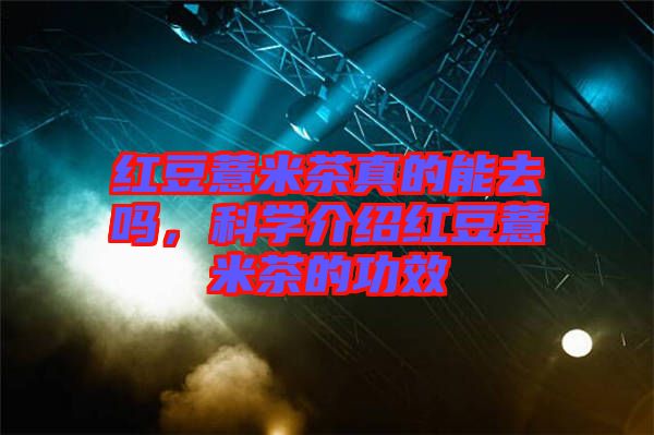 紅豆薏米茶真的能去嗎，科學介紹紅豆薏米茶的功效