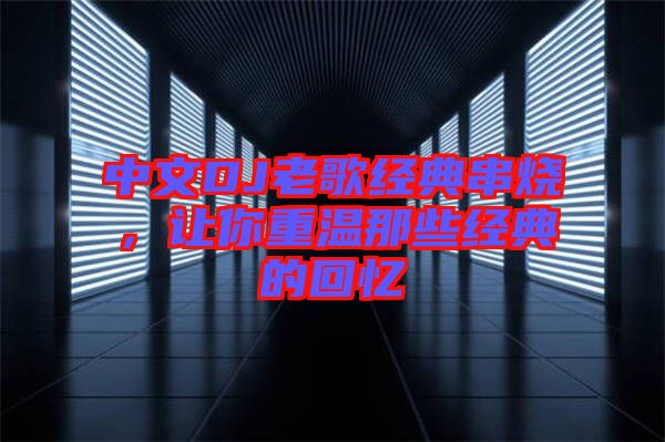 中文DJ老歌經(jīng)典串燒，讓你重溫那些經(jīng)典的回憶