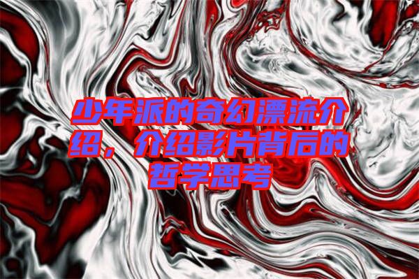 少年派的奇幻漂流介紹，介紹影片背后的哲學思考
