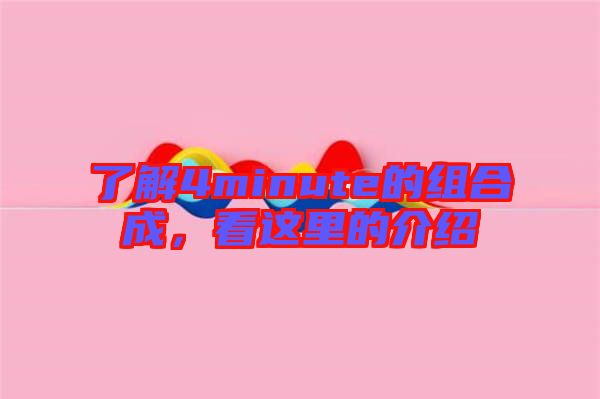 了解4minute的組合成，看這里的介紹
