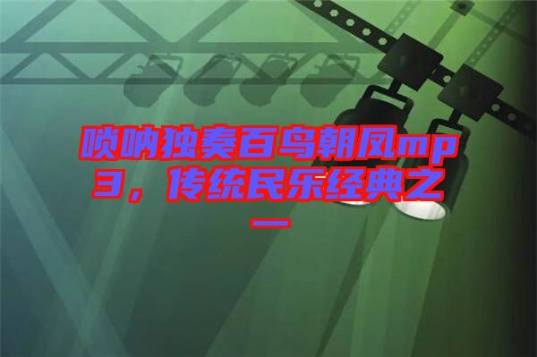 嗩吶獨(dú)奏百鳥朝鳳mp3，傳統(tǒng)民樂經(jīng)典之一