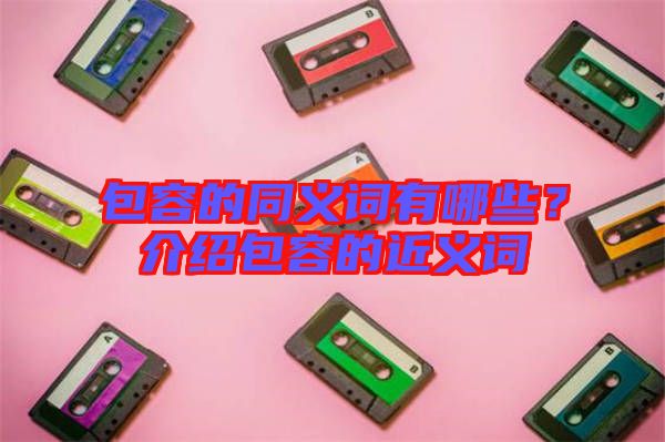 包容的同義詞有哪些？介紹包容的近義詞