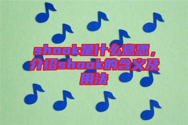shook是什么意思，介紹shook的含義及用法