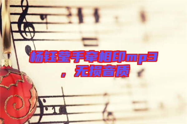 楊鈺瑩手牽相印mp3，無(wú)損音質(zhì)