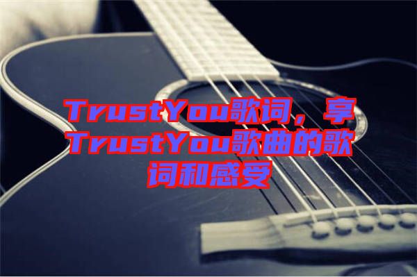 TrustYou歌詞，享TrustYou歌曲的歌詞和感受