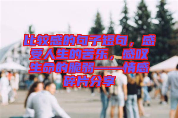 比較感的句子短句，感受人生的苦樂(lè)，感嘆生命的脆弱——情感碎片分享