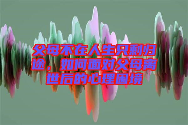 父母不在人生只剩歸途，如何面對(duì)父母離世后的心理困境