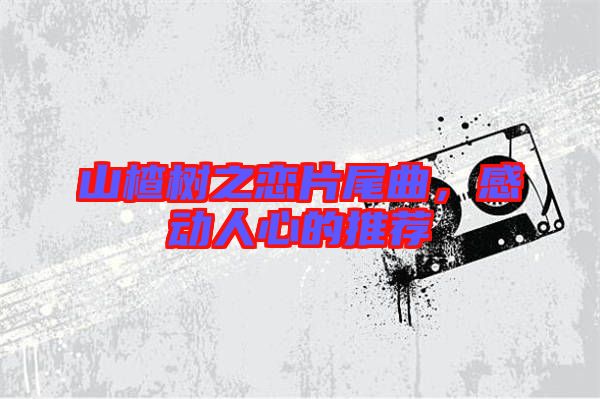山楂樹之戀片尾曲，感動人心的推薦