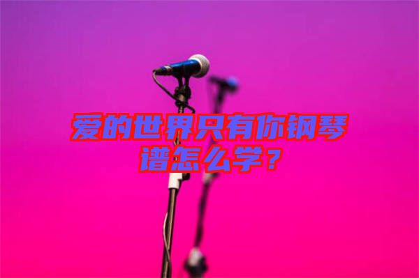 愛的世界只有你鋼琴譜怎么學(xué)？