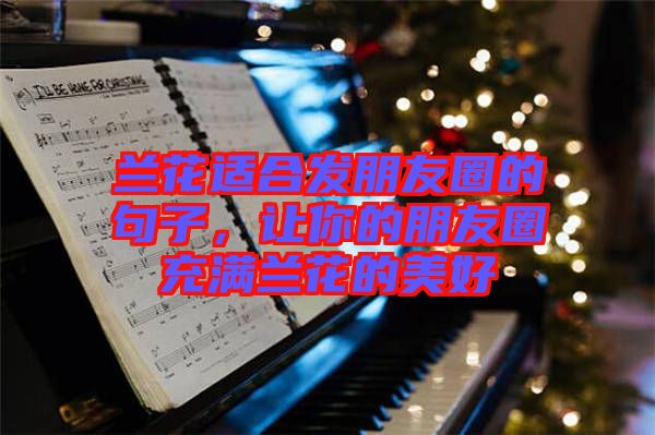 蘭花適合發(fā)朋友圈的句子，讓你的朋友圈充滿蘭花的美好