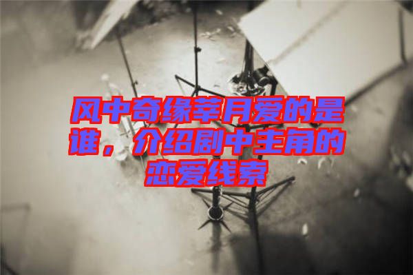 風中奇緣莘月愛的是誰，介紹劇中主角的戀愛線索