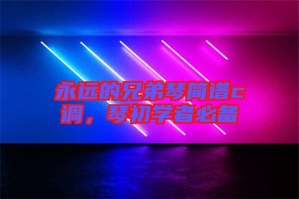永遠(yuǎn)的兄弟琴簡(jiǎn)譜c調(diào)，琴初學(xué)者必備