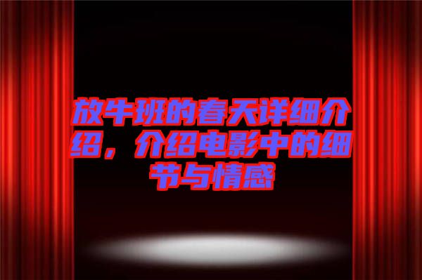 放牛班的春天詳細(xì)介紹，介紹電影中的細(xì)節(jié)與情感
