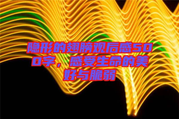 隱形的翅膀觀后感500字，感受生命的美好與脆弱