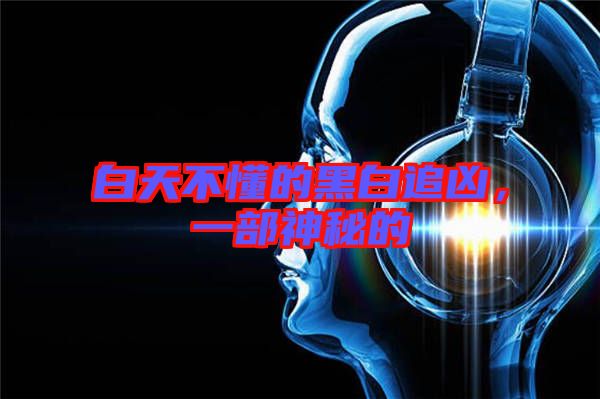 白天不懂的黑白追兇，一部神秘的