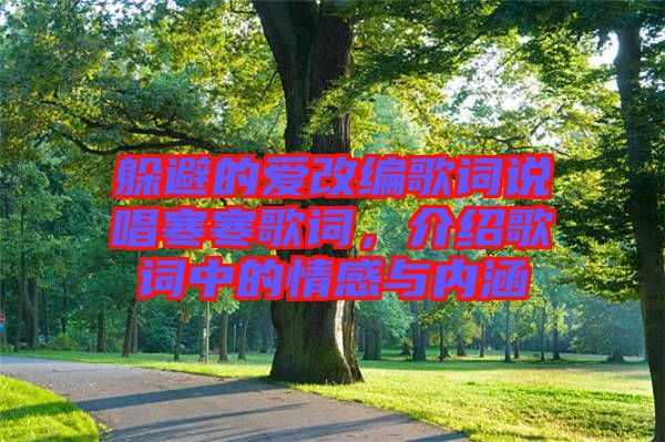 躲避的愛改編歌詞說唱寒寒歌詞，介紹歌詞中的情感與內(nèi)涵