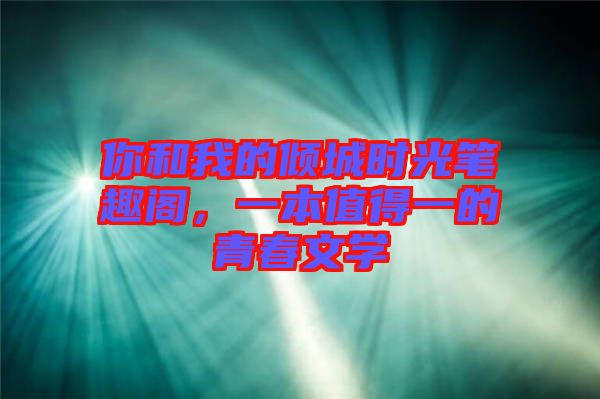你和我的傾城時光筆趣閣，一本值得一的青春文學(xué)
