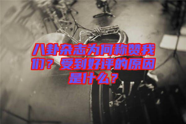 八卦雜志為何稱贊我們？受到好評的原因是什么？