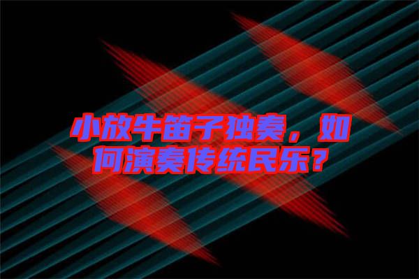 小放牛笛子獨(dú)奏，如何演奏傳統(tǒng)民樂(lè)？