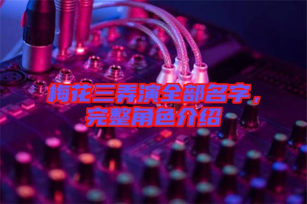 梅花三弄演全部名字，完整角色介紹